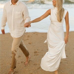 Significant Other White Silk Bridal Dress - Size 2